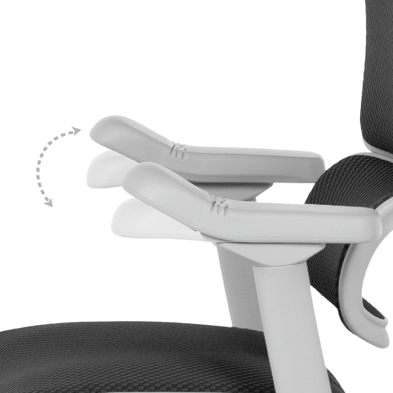 Ергономичен офис стол Ergohuman Elite 2 дамаска черен-сива рамка